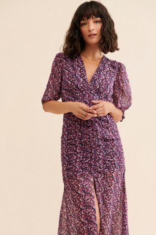 Saylor Blossom Ruched Dress