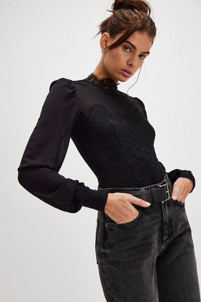 フリーピープル Free People Sweet Nothings Bodysuit レディース シャツ トップス Tea Sweet Nothings Long-Sleeve Bodysuit | Free People
