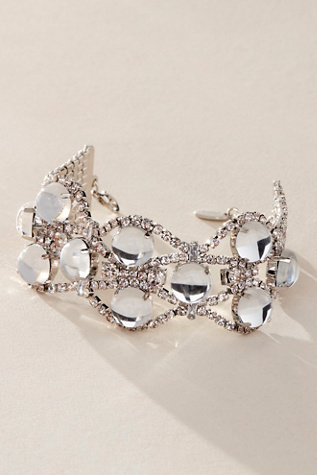 Stella Crystal Bracelet At Free People In Silver/Crystal