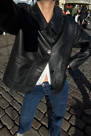 We The Free Cassie Leather Jacket