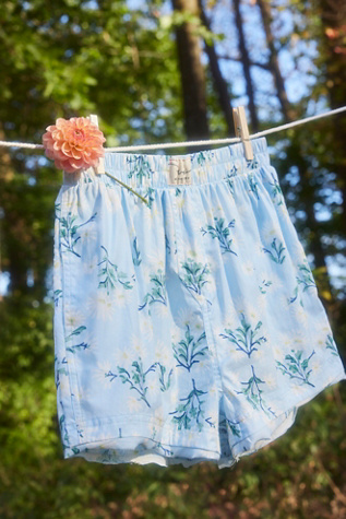 We The Free Day To Day Floral Boxers at Free People in Blue, Size: M