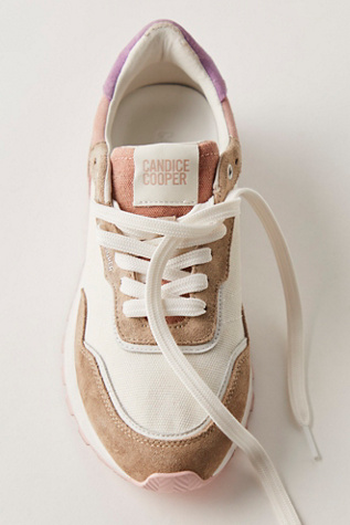 Plume 2 Sneakers par Candice Cooper en Washed Beige/White Pink, pour femme taille: EU 39 chez Free People