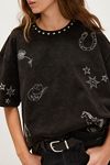 Denim and Bone Western Line Stitch Tee