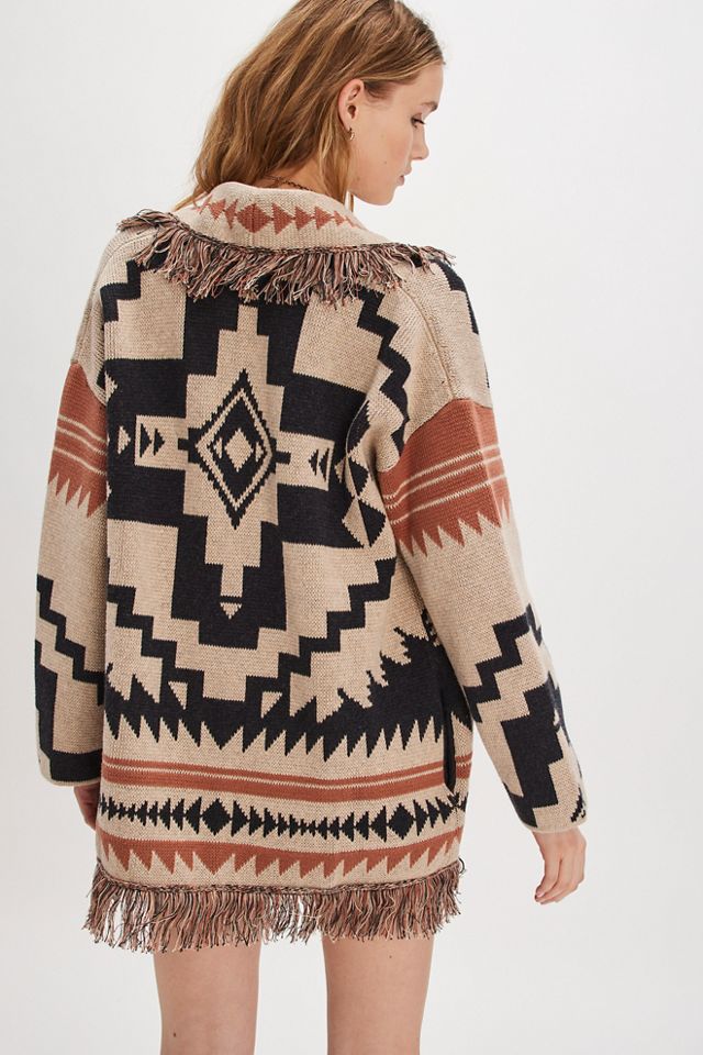 Pendleton Graphic Fringe Cardigan #1