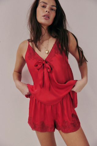 Bali State Of Grace Set At Free People In Red Dahlia, Size: Large