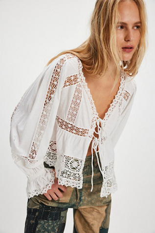 Sweet Dreams Top At Free People In Ivory, Size: XS