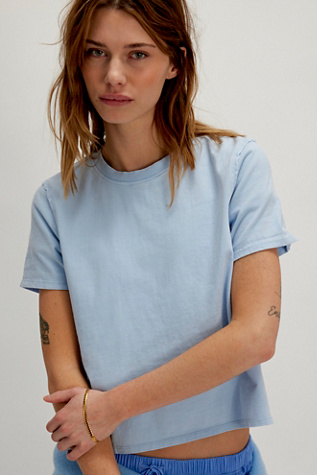 We The Free Everyday Tee At Free People In Ice Water, Size: Medium