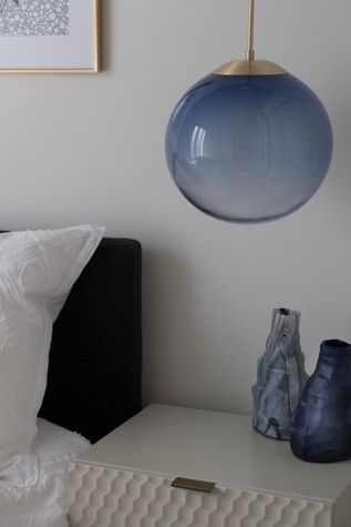 Esque Studio Light Indigo, Ombre Orb Pendant