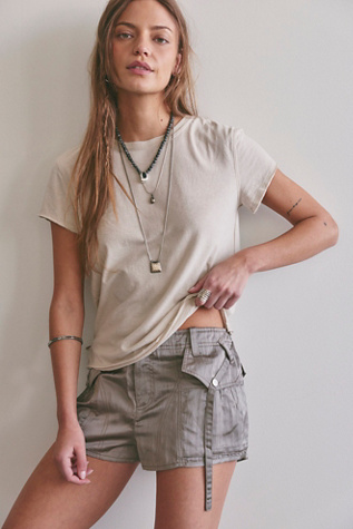 We The Free Nova Tee at Free People in Morning Oat, Size: Medium