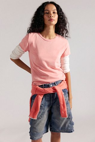We The Free Nova Tee at Free People in Lyche Blush, Size: XS