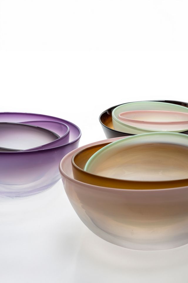 Esque Studio Aerie Glass Nesting Bowls, set of 3 Sahara #3