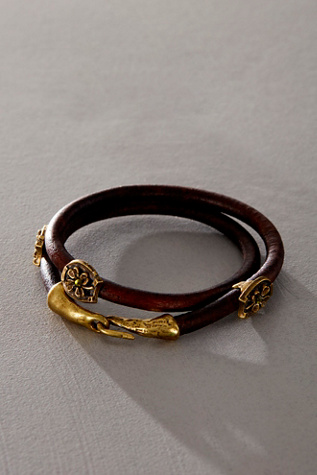 Alkemie Lucky Horseshoe Bracelet At Free People In Chocolate