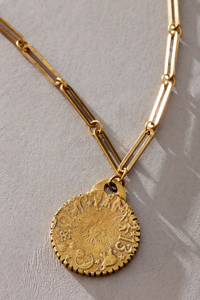 Collier porte-bonheur pièce de monnaie Alkemie #1