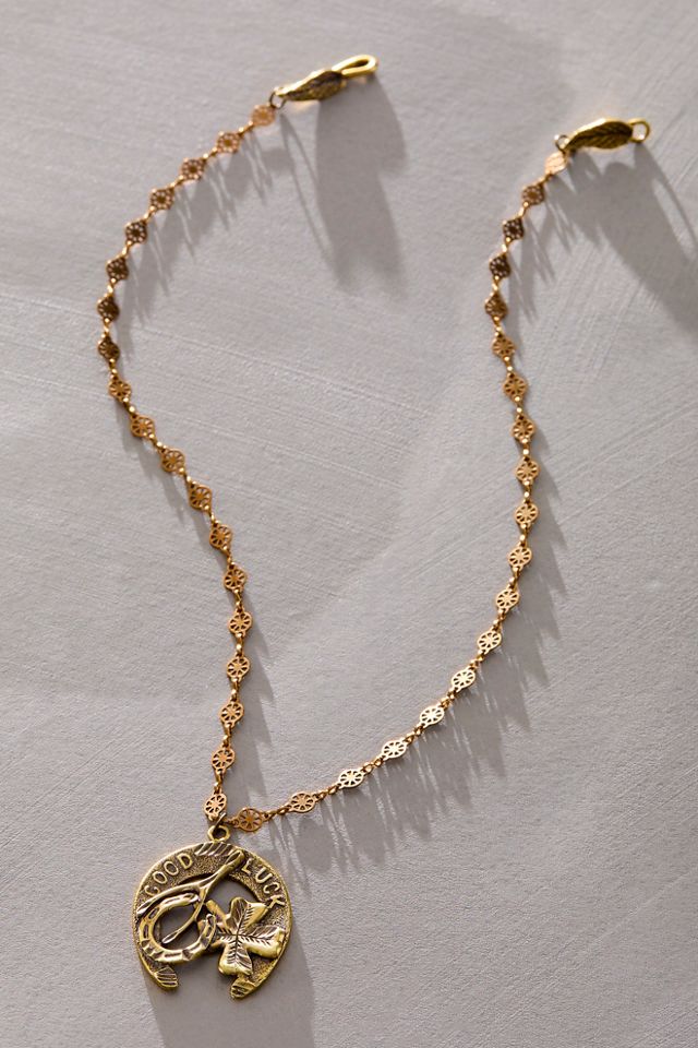 Alkemie Lucky Horseshoe Pendant Necklace #1
