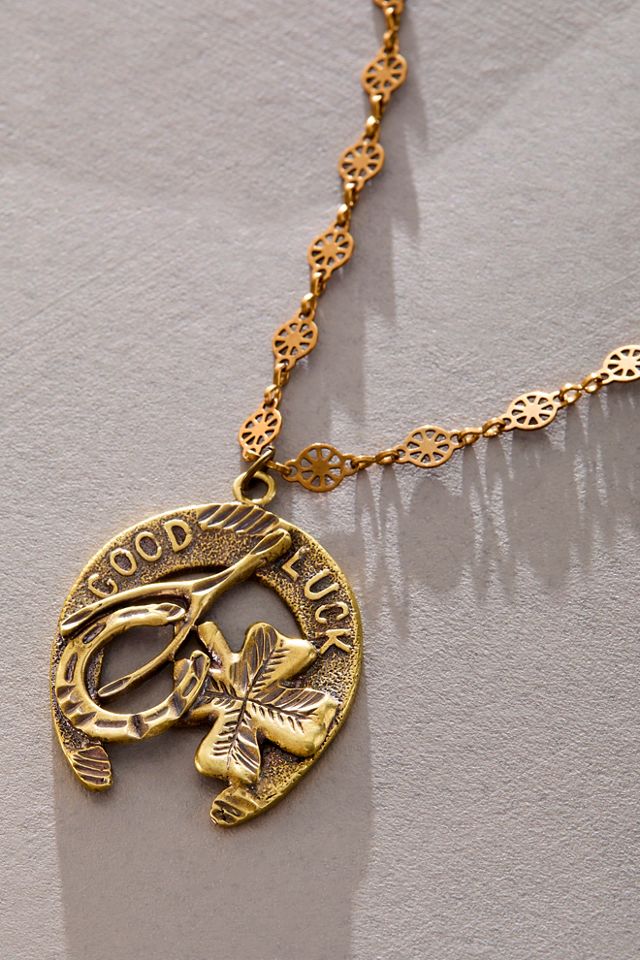 Alkemie Lucky Horseshoe Pendant Necklace #2