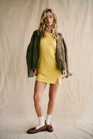 Ashton Mini By free-est At Free People In Yellow, Size: XL