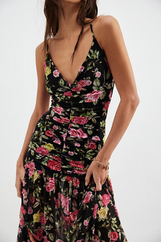 Harlow Dress At Free People In Wallpaper Rose, Size: Small