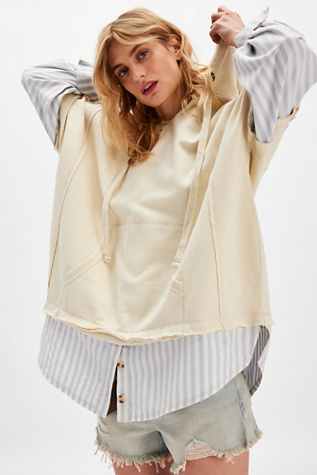 We The Free Need You Twofer Hoodie At Free People In Puff Pastry Combo, Size: Medium