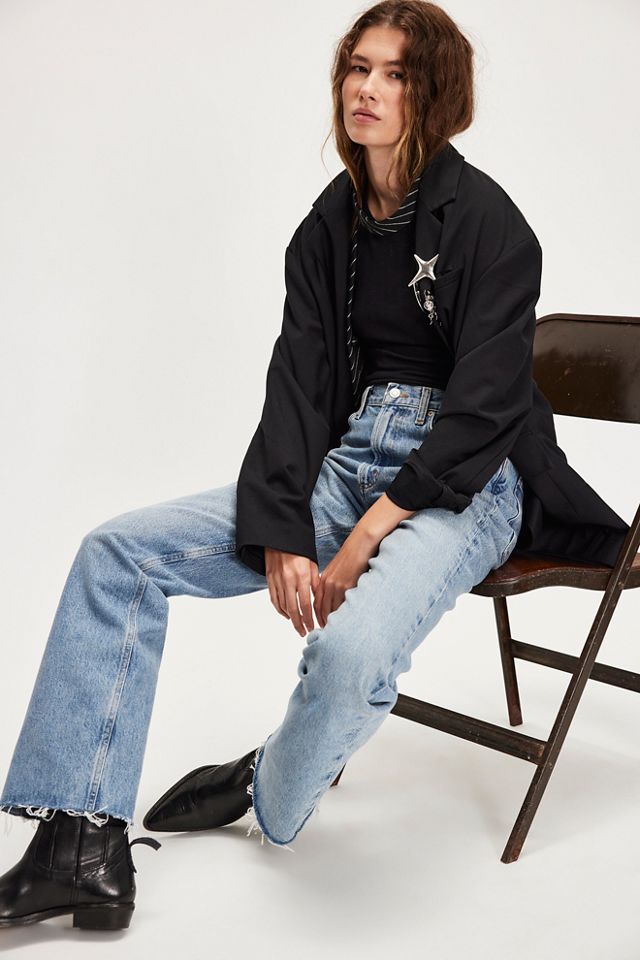 デニム・ジーパン AGOLDE FW25 Denim Leena jeans (A2181535 PCBO) Leena Jean in Placebo – AGOLDE