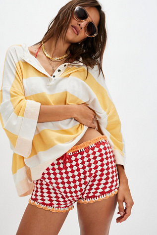 We The Free Wonderful Tee at Free People in Yellow Combo, Size: Medium