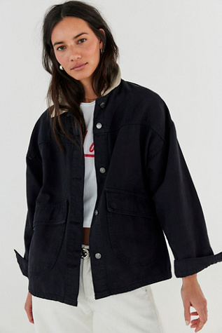 We The Free Lemon Denim Jacket at Free People in Black, Size: L