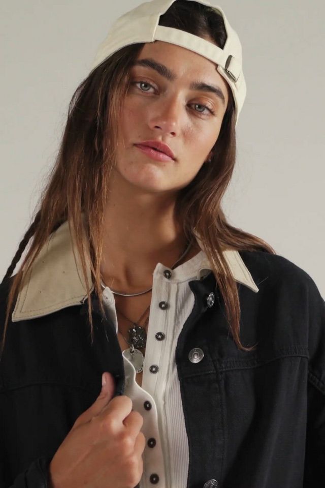 We The Free Lemon Oversized Denim Jacket | Free People