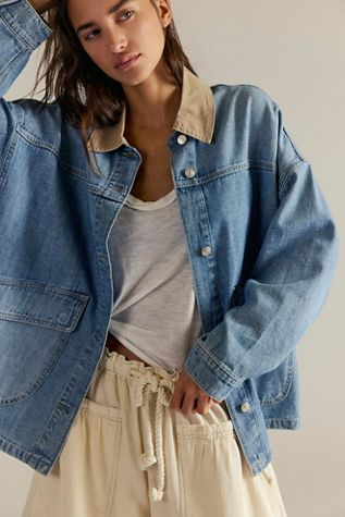 We The Free Opal Swing Denim Jacket | Free People