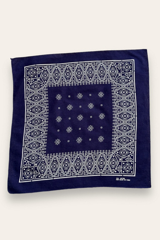 Женские аксессуары Afterlife Boutique Vintage 1950's Indigo Fast Color Bandana Selected, цвет: Синий — фото 2