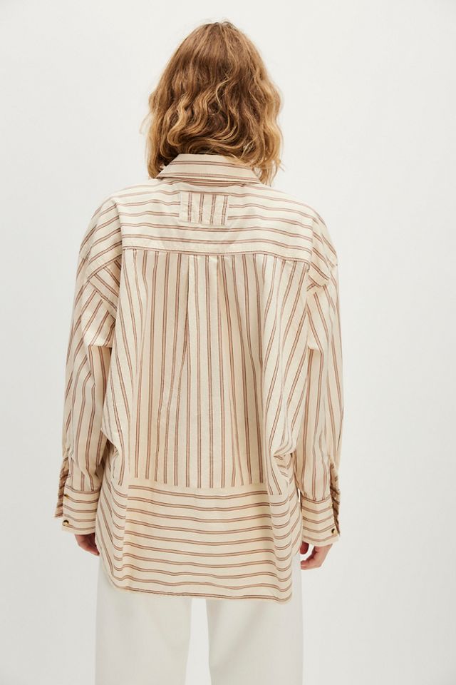 Chemise We The Free à rayures style varsity #1