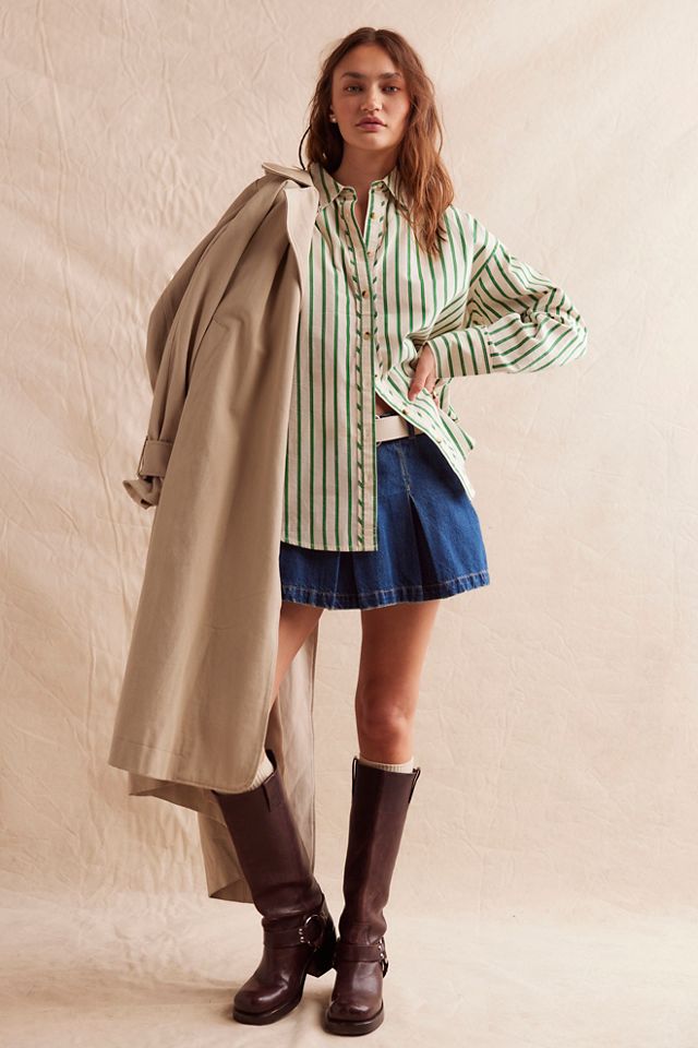 We The Free Striped Varsity Vibes Shirt #4