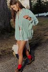 We The Free Striped Varsity Vibes Shirt