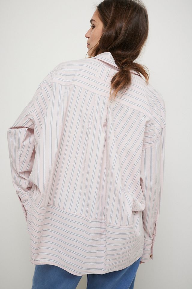 We The Free Striped Varsity Vibes Shirt #1