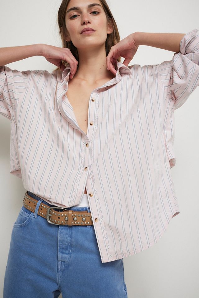 We The Free Striped Varsity Vibes Shirt #3