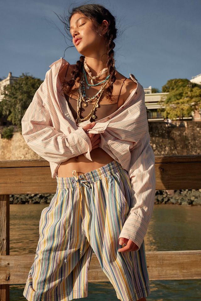 We The Free Striped Varsity Vibes Shirt #5