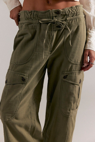 We The Free Park Ave Pull-On Cargo Pants at Free People in Adventurer, Size: Large
