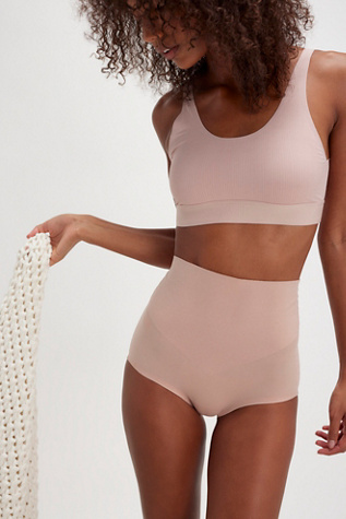 Wolford High Waist Control Undie at Free People in Pink, Size: EU 36