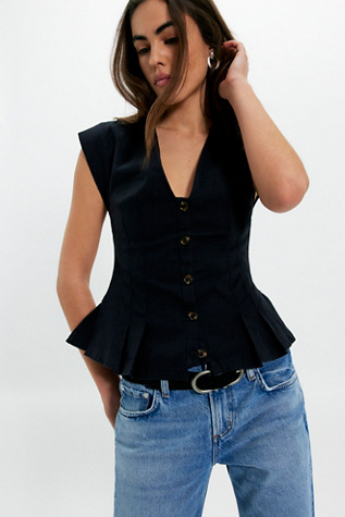 Dylan Vest Jacket by Free People in Black, Size: XL