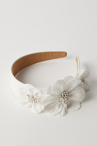 Modern Oasis Hard Headband At Free People In Ivory