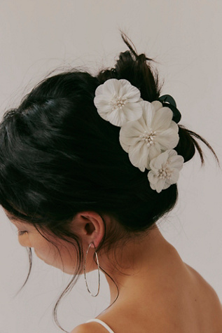 Gardener Floral Claw by Free People in White