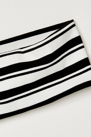 Женские аксессуары для волос Free People Cool Crew Soft Headband, цвет: Чёрный / Белый — фото 3
