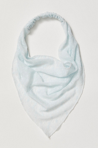 Gatehouse Linen Hair Scarf At Free People In Baby Blue