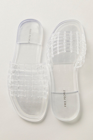 So Jelly Sandals By FP Collection At Free People In Clear, Size: US 8