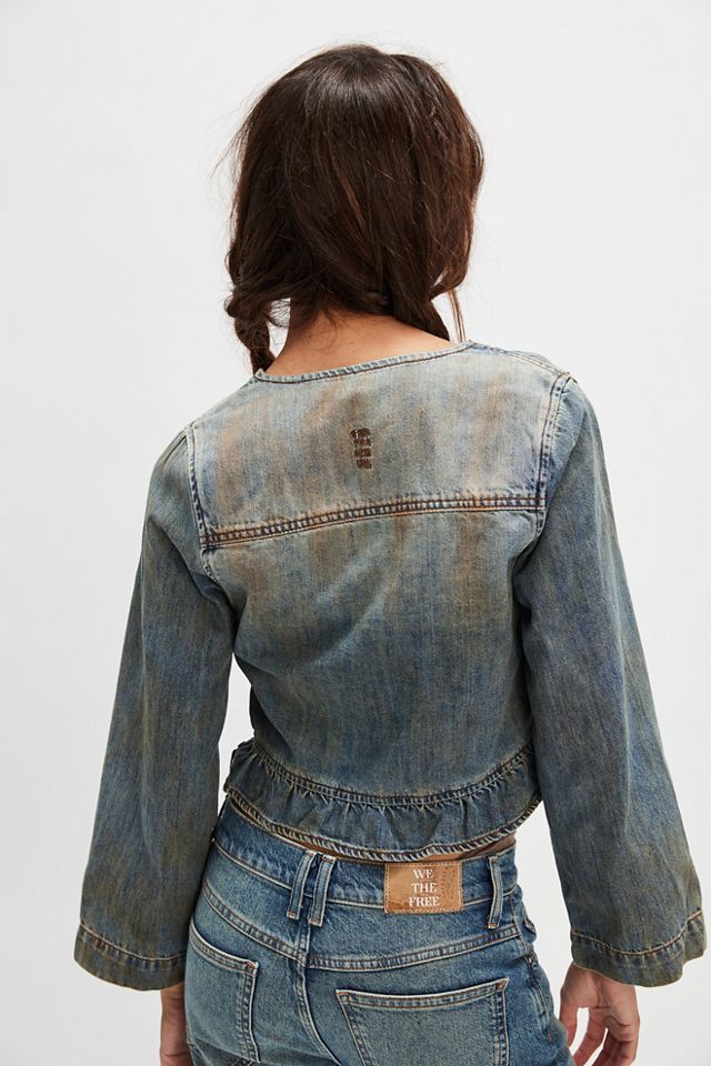 OneTeaspoon Lucia Cropped Frill Top #1