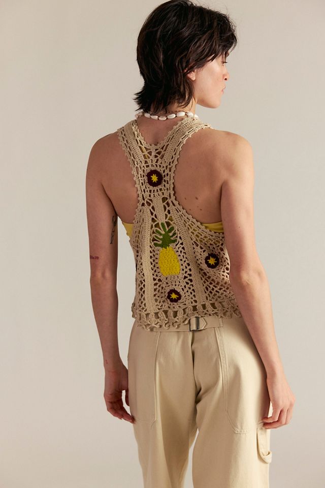 Bali Pineapple Crochet Top #1