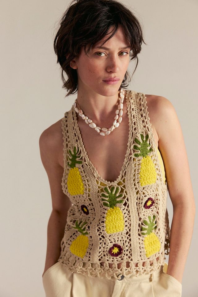 Bali Pineapple Crochet Top #3