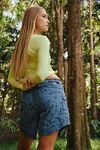 In The Wild Embroidered Long Shorts