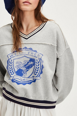 We The Free West Coast Pullover at Free People in Grey, Size: M