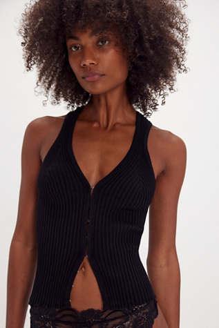 Keeping Tabs Tank Top By Intimately At Free People In Black, Size: XS