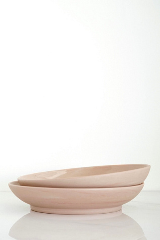 Ren Vois Blush Marble Pasta Bowls- Set of 2