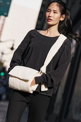 Puffy Muff Crossbody by FP Movement at Free People in White